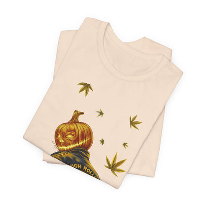Pumpkin Head HIGH ROLLER Halloween T-Shirt - Premium Cannabis Culture Apparel