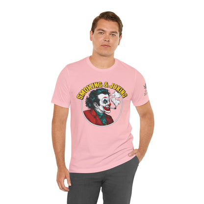 Smoking & Joking T-Shirt - Premium Airlume Cotton Cannabis Villain Pop Art Tee