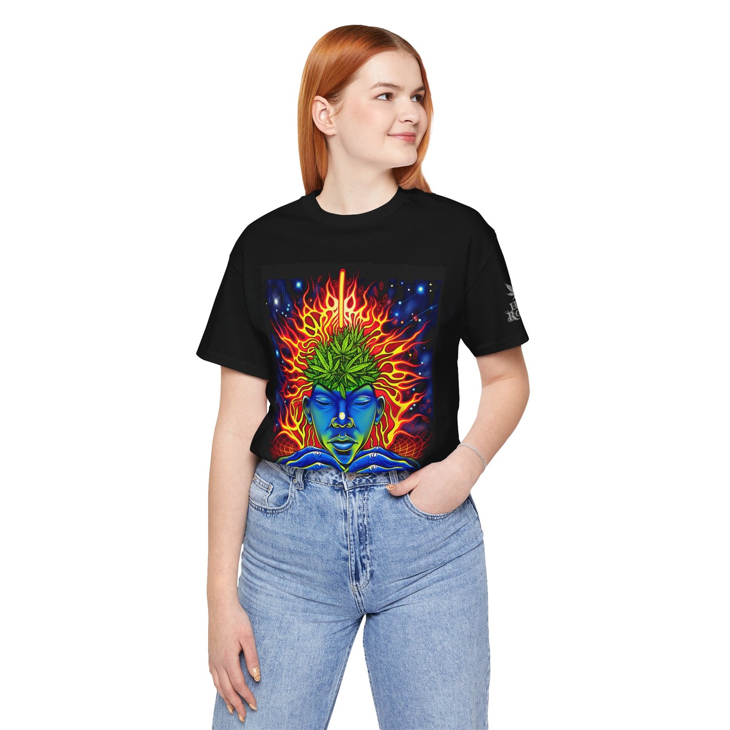 High Roller Third Eye Awakening Cannabis T-Shirt - Premium 420 Psychedelic Meditation Consciousness Expansion Spiritual Enlightenment Apparel