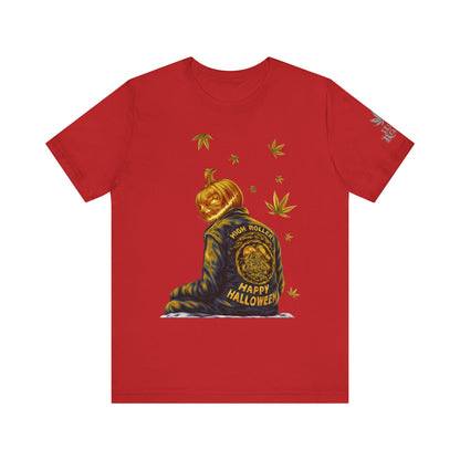 Pumpkin Head HIGH ROLLER Halloween T-Shirt - Premium Cannabis Culture Apparel