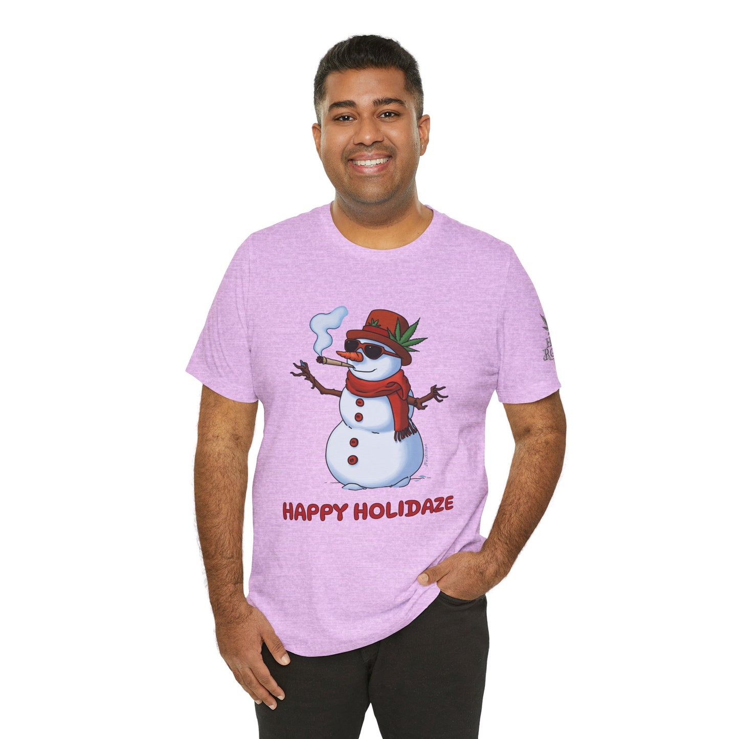Happy Holidaze Premium Cannabis Christmas T-Shirt