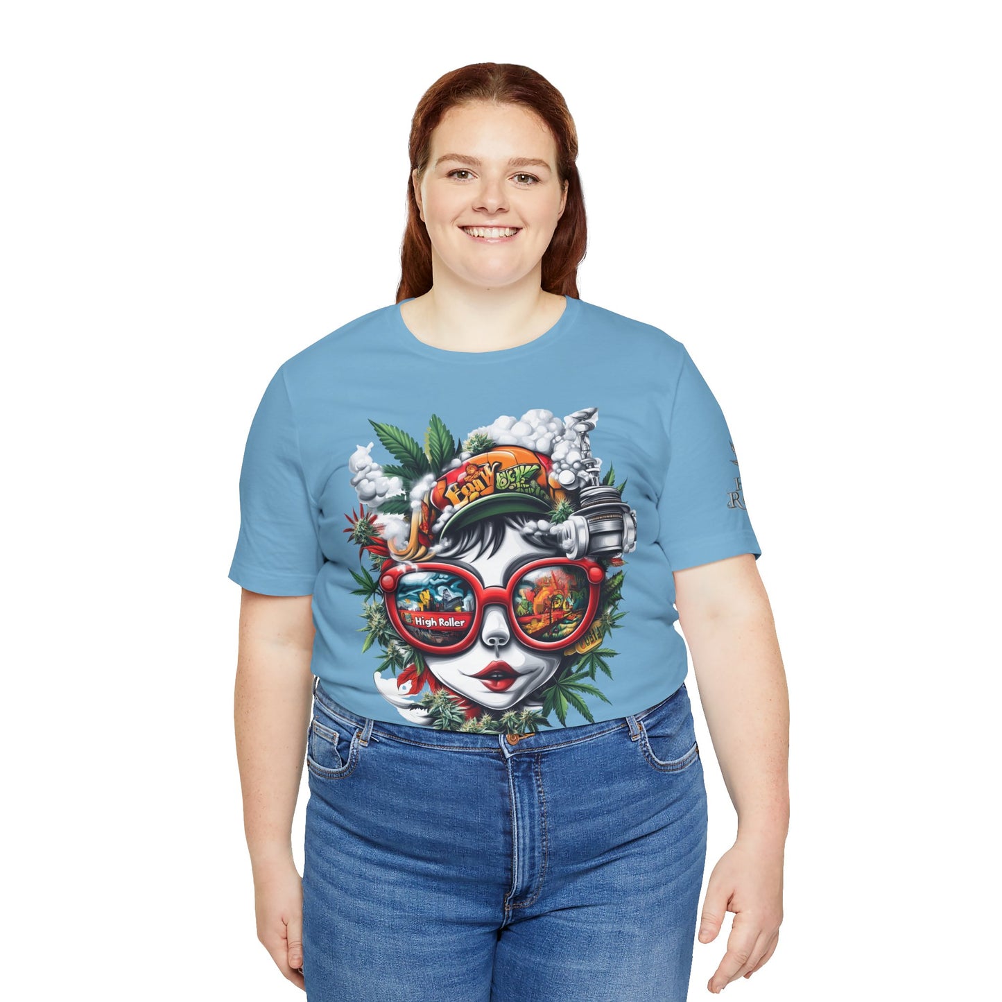 Vision Quest T-Shirt - Premium Airlume Cotton Cannabis Goddess Psychedelic Art Tee