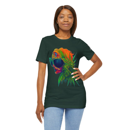 Neon Dreams Tee - Premium Airlume Cotton Cannabis Culture Psychedelic Profile Art