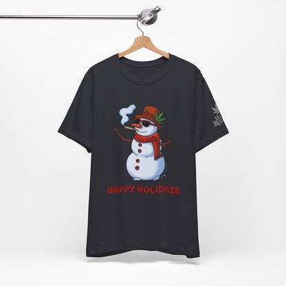 Happy Holidaze Premium Cannabis Christmas T-Shirt