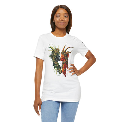 Sacred Union T-Shirt - Premium Airlume Cotton Cannabis Spirits Fantasy Art Tee