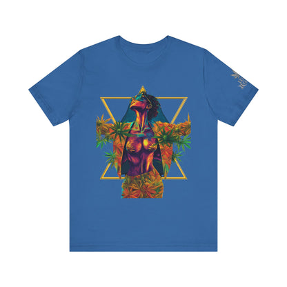 Sacred Geometry Cannabis Goddess Tee - Psychedelic Beauty Art Design | High Roller