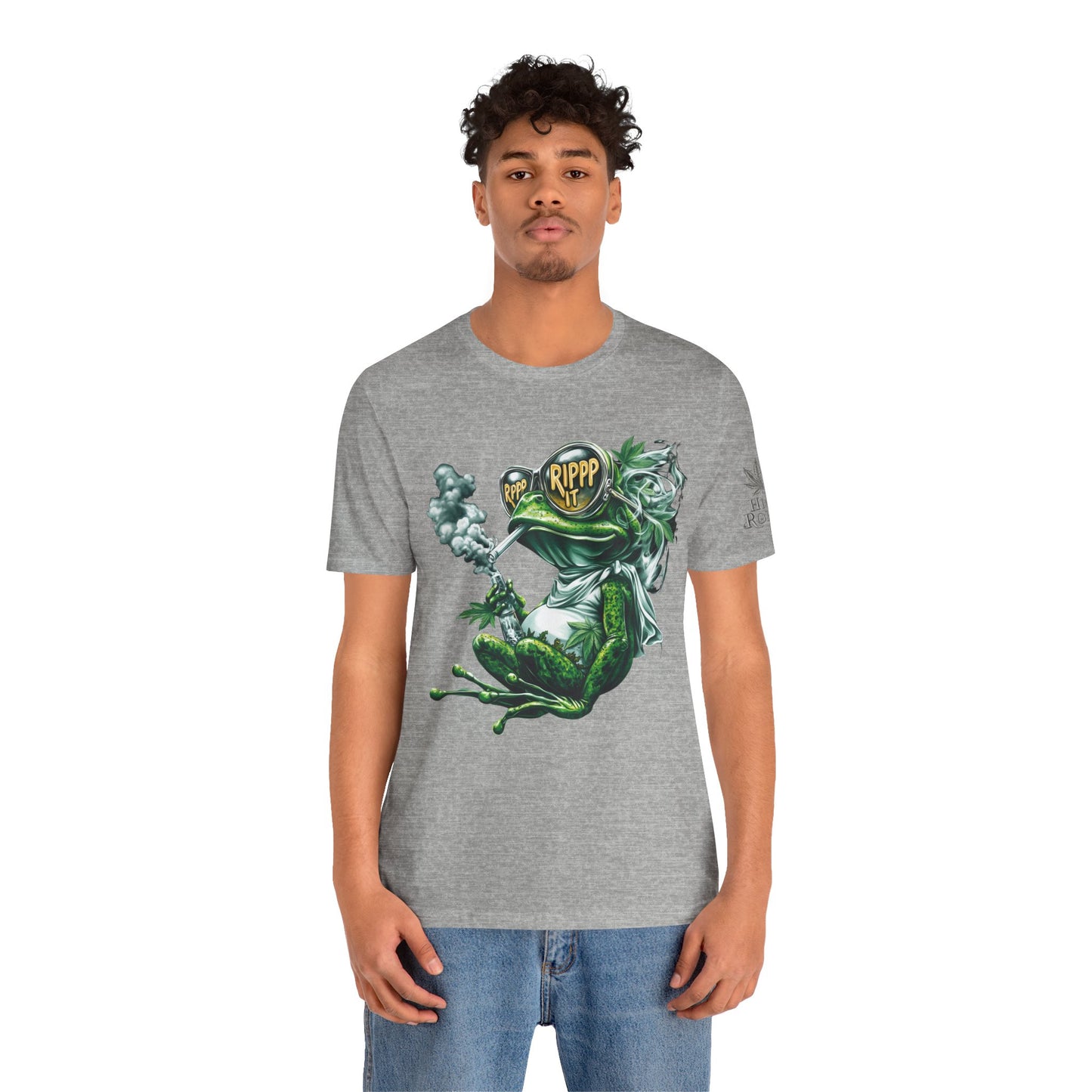 RIPPP IT Cosmic Frog Tee - Premium Airlume Cotton Cannabis Culture Streetwear