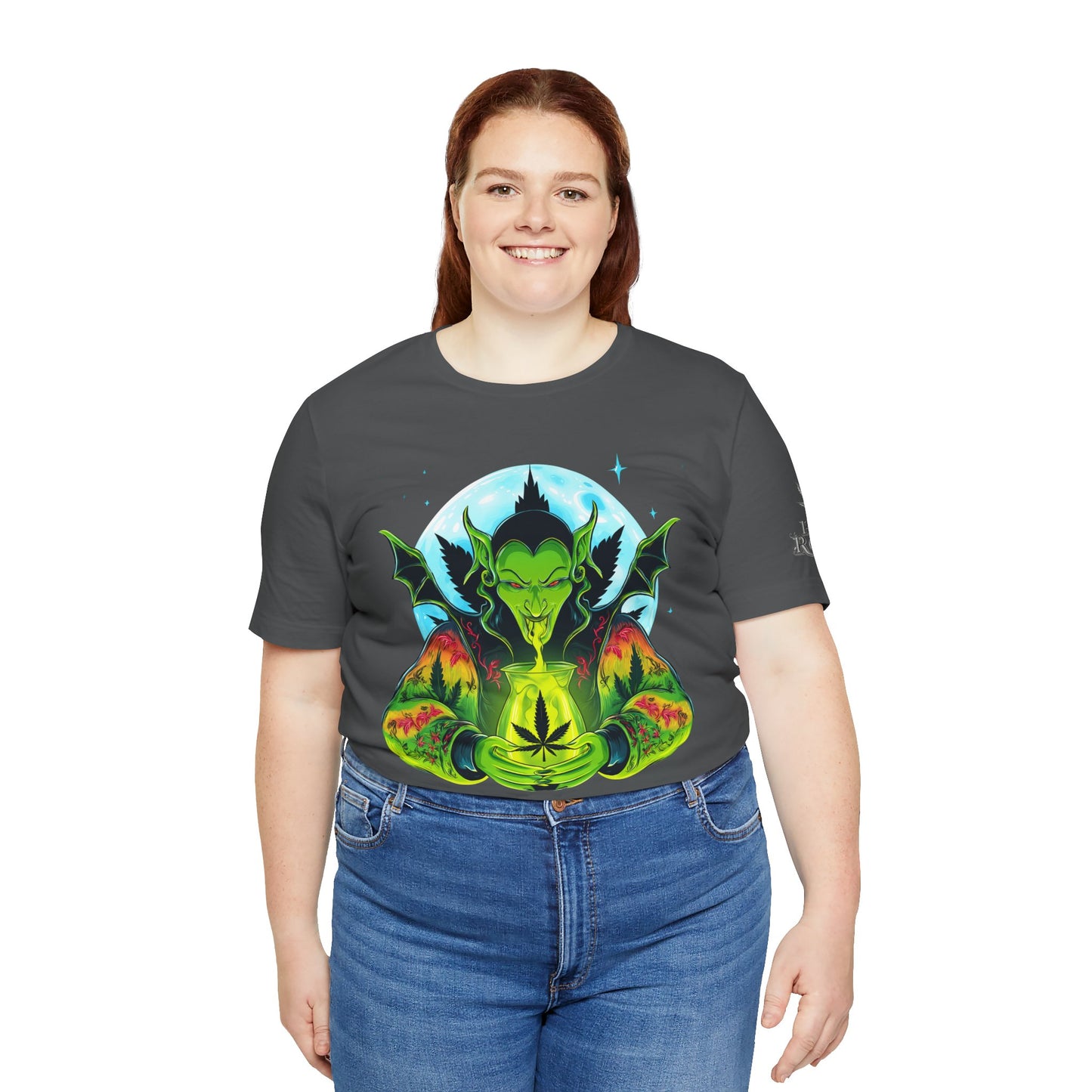 Mystic Dragon Guardian Cannabis Meditation T-Shirt - Premium Psychedelic 420 Apparel
