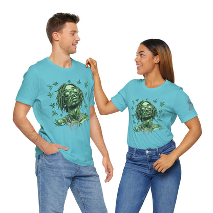 Elevated Vision Green Dream Tee - Premium Airlume Cotton Cannabis Culture Art