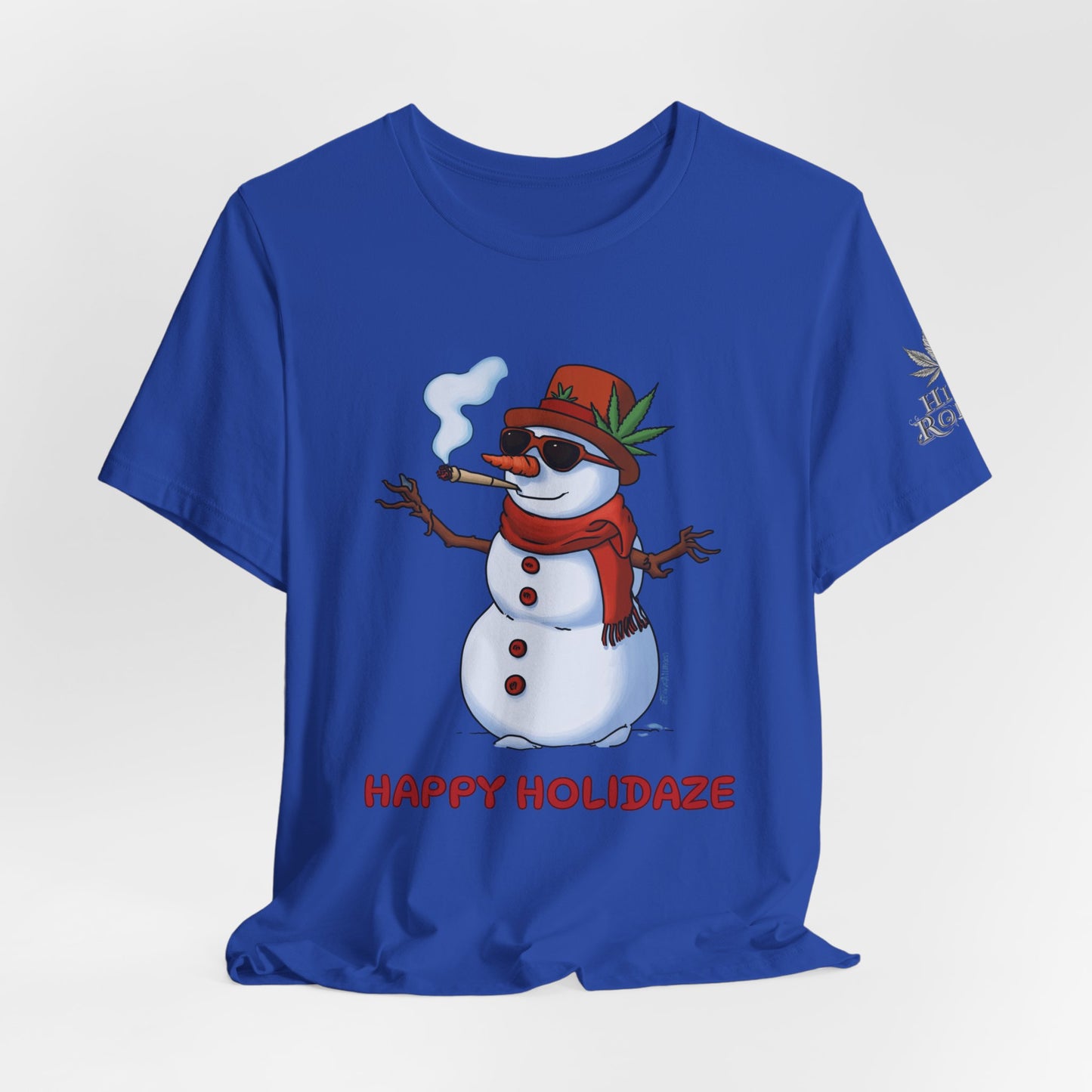 Happy Holidaze Premium Cannabis Christmas T-Shirt