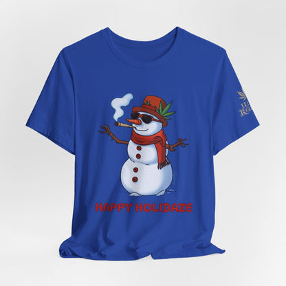 Happy Holidaze Premium Cannabis Christmas T-Shirt