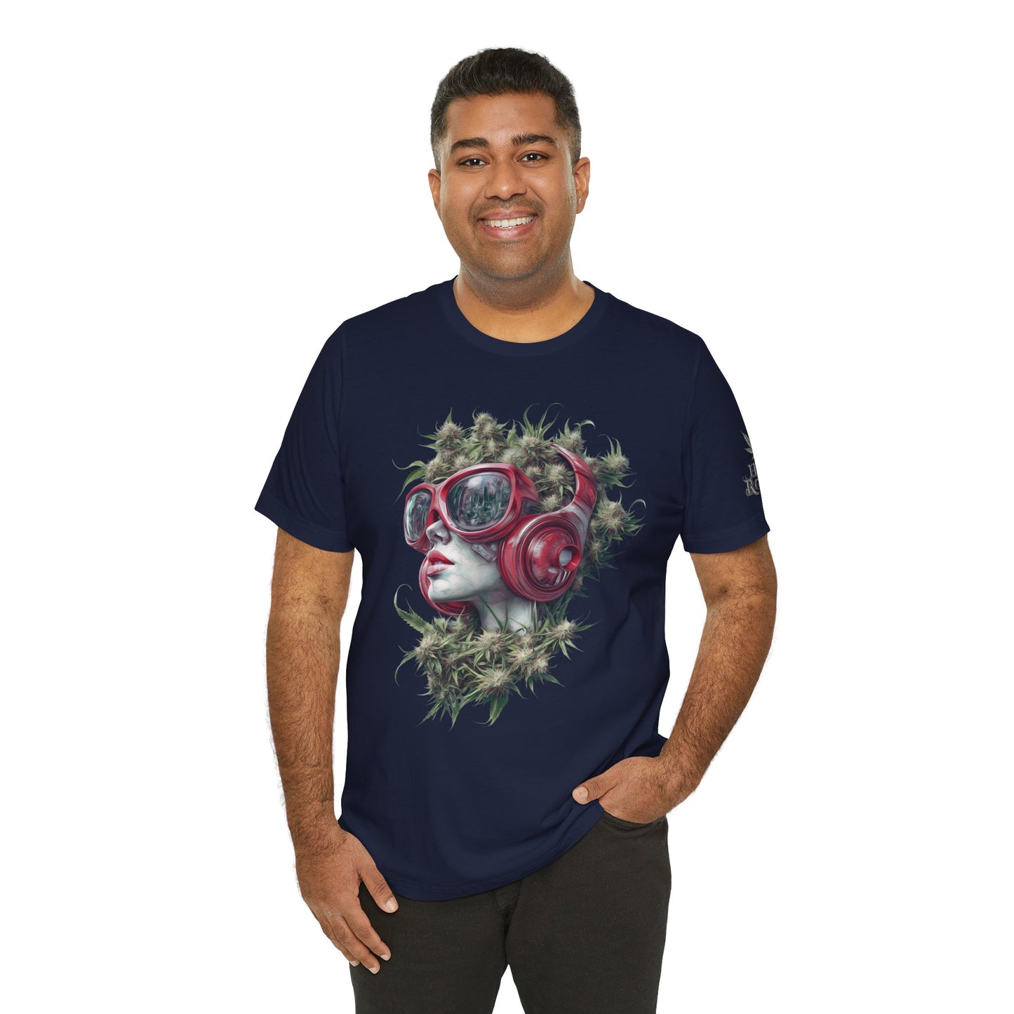 CANNABIS GODDESS TECH™ | PREMIUM FUTURISTIC ART TEE