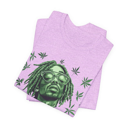 Elevated Vision Green Dream Tee - Premium Airlume Cotton Cannabis Culture Art