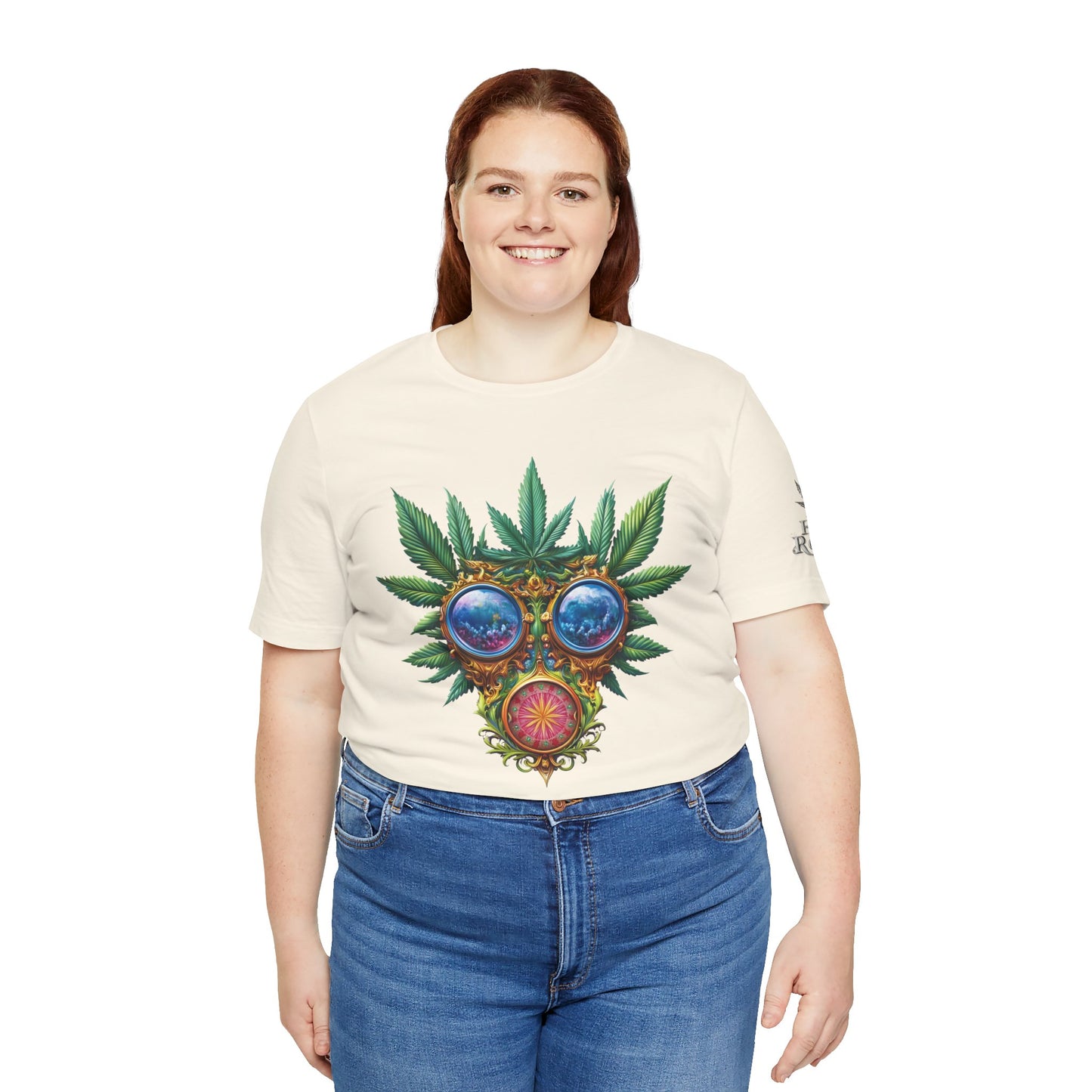 Third Eye Vision T-Shirt - Premium Airlume Cotton Cannabis Kaleidoscope Art Tee