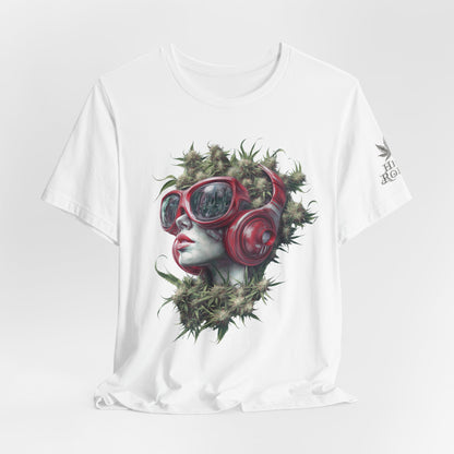CANNABIS GODDESS TECH™ | PREMIUM FUTURISTIC ART TEE