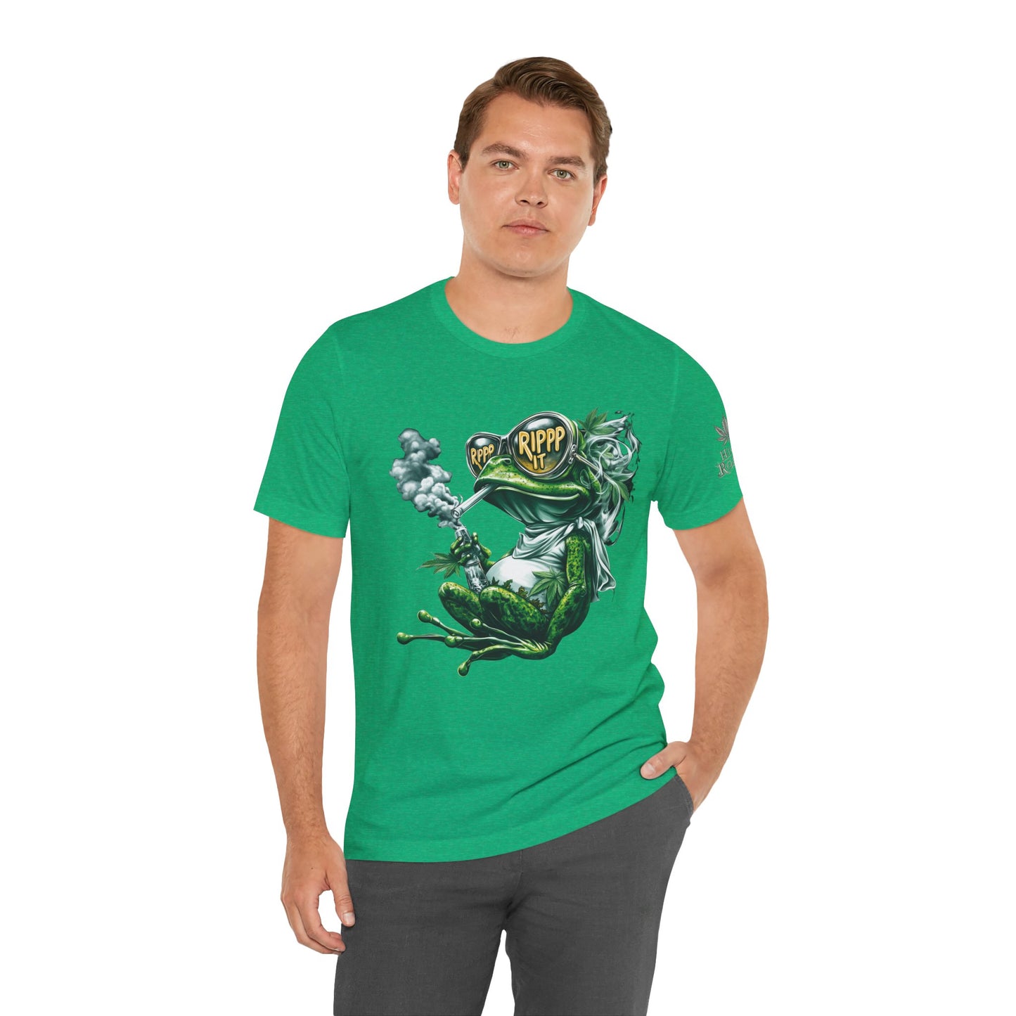 RIPPP IT Cosmic Frog Tee - Premium Airlume Cotton Cannabis Culture Streetwear