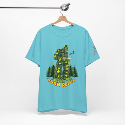 Cannabis Sasquatch Forest King T-Shirt - Premium Bigfoot 420 Lifestyle Apparel"