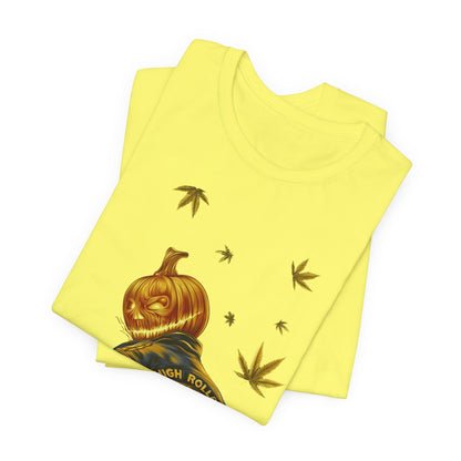Pumpkin Head HIGH ROLLER Halloween T-Shirt - Premium Cannabis Culture Apparel