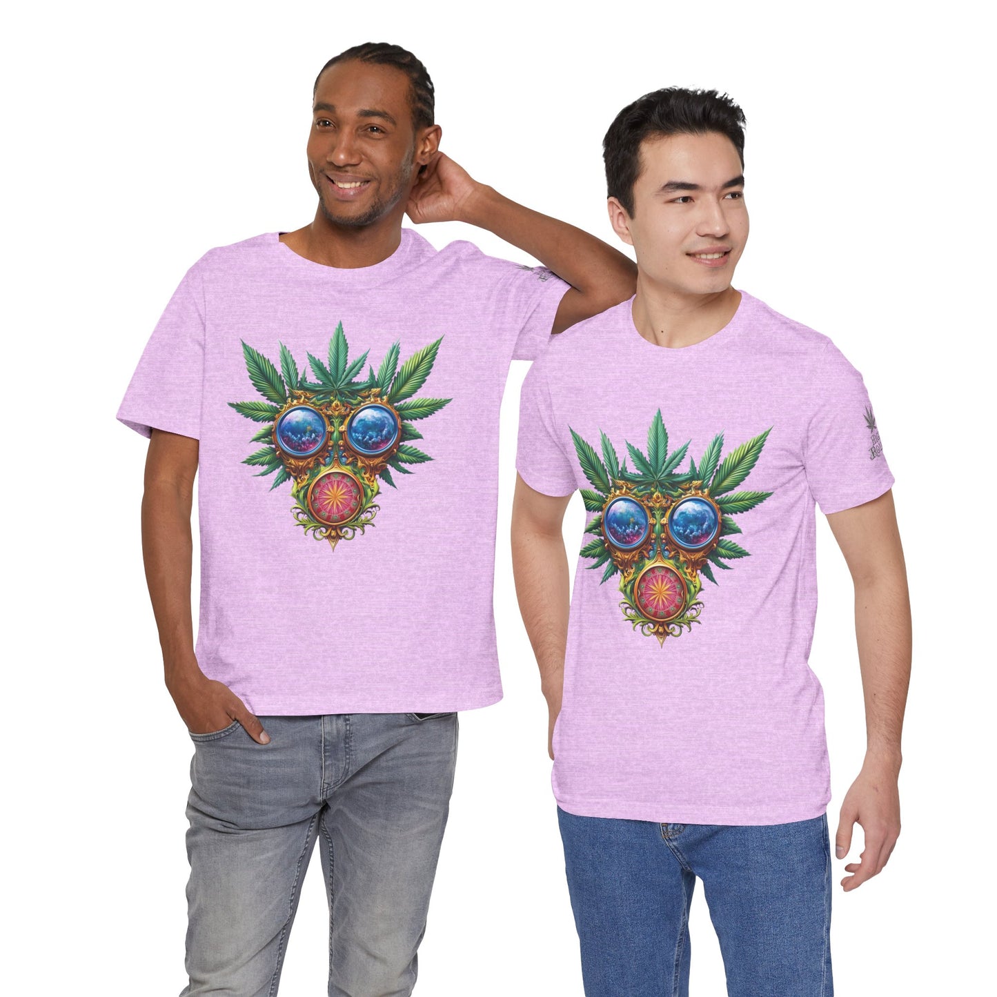 Third Eye Vision T-Shirt - Premium Airlume Cotton Cannabis Kaleidoscope Art Tee