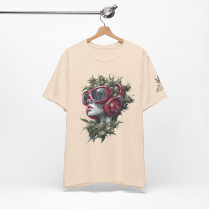 CANNABIS GODDESS TECH™ | PREMIUM FUTURISTIC ART TEE