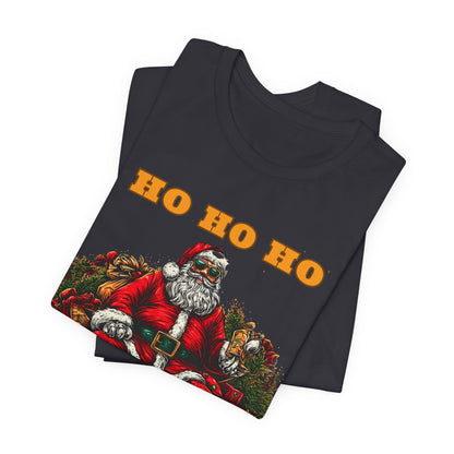 Ho Ho Ho Lot Of Weed Premium Cannabis Christmas T-Shirt