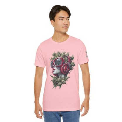 Vibes & Vision Tee - Premium Airlume Cotton Cannabis Culture Surreal Music Art