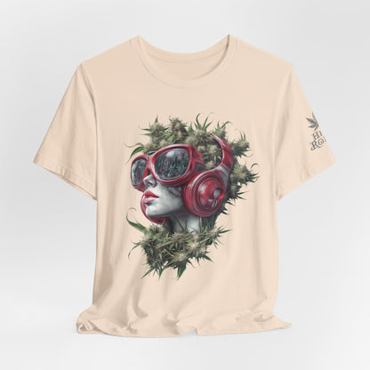 CANNABIS GODDESS TECH™ | PREMIUM FUTURISTIC ART TEE