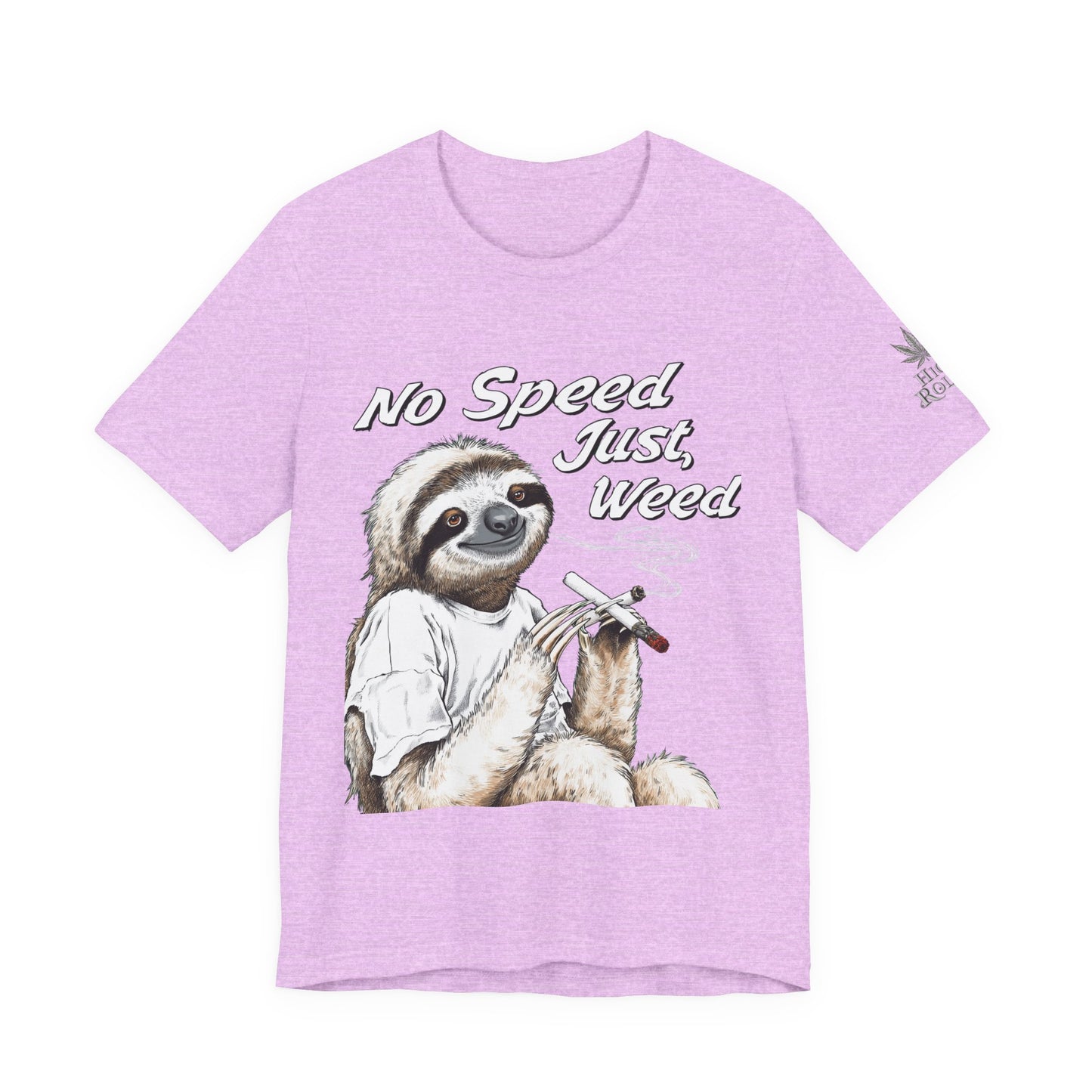 Slow Motion Tee - Premium Airlume Cotton Cannabis Culture Sloth Humor Art