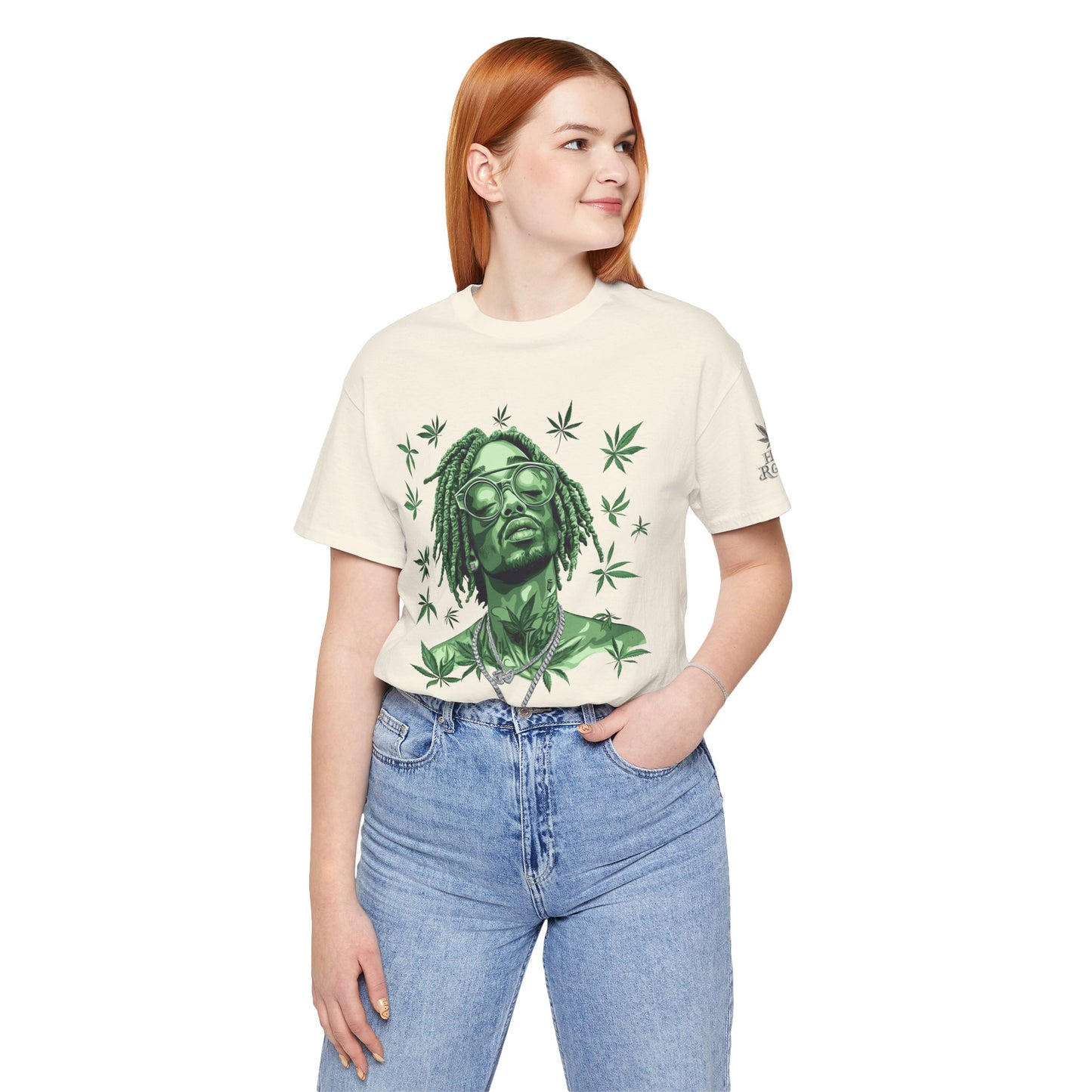 Elevated Vision Green Dream Tee - Premium Airlume Cotton Cannabis Culture Art