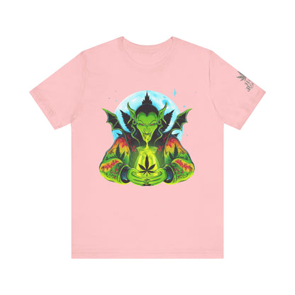 Mystic Dragon Guardian Cannabis Meditation T-Shirt - Premium Psychedelic 420 Apparel