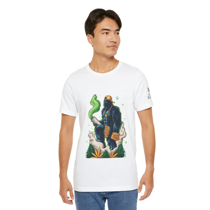 Bigfoot Cannabis Scholar T-Shirt - Premium Sasquatch 420 Lifestyle Apparel