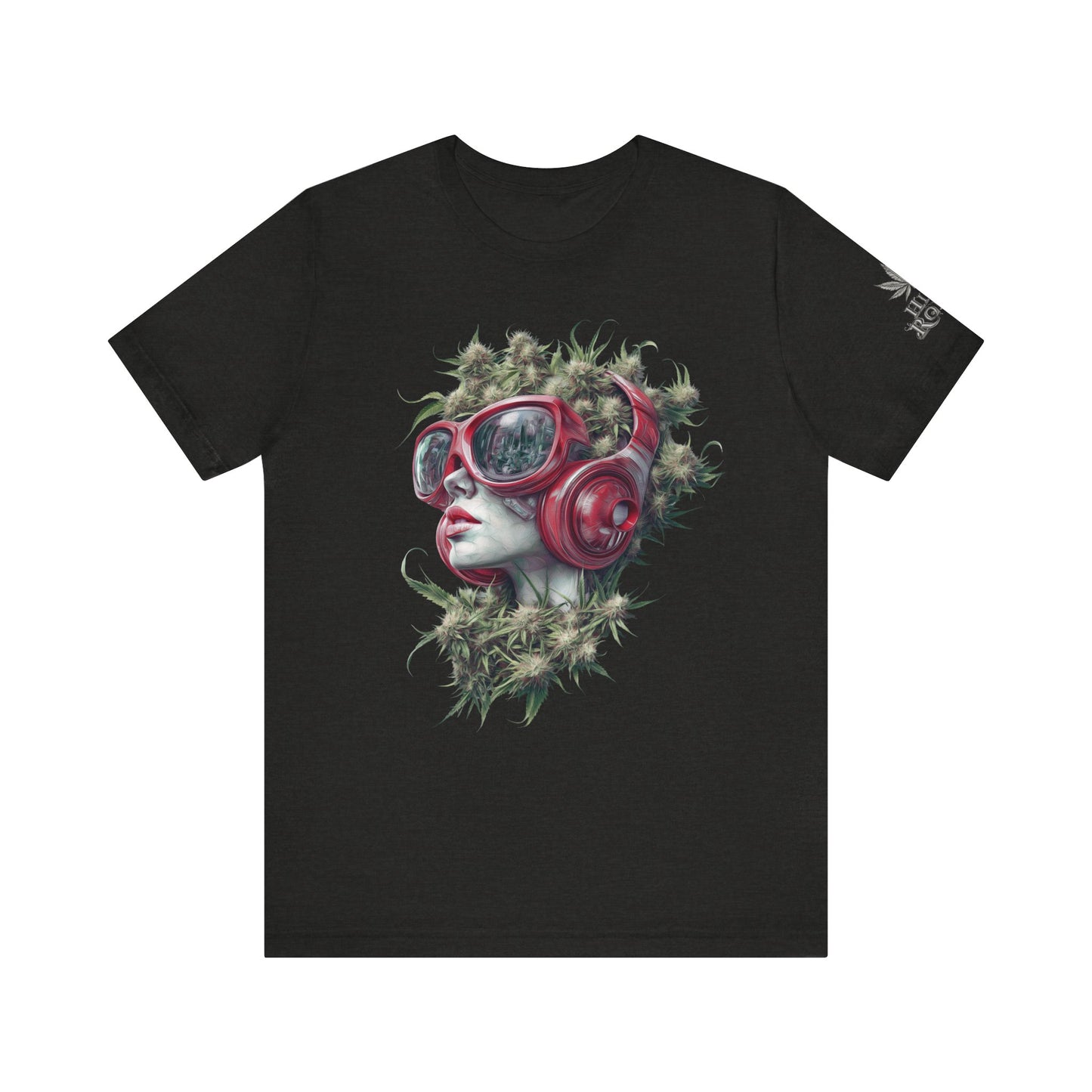 Vibes & Vision Tee - Premium Airlume Cotton Cannabis Culture Surreal Music Art