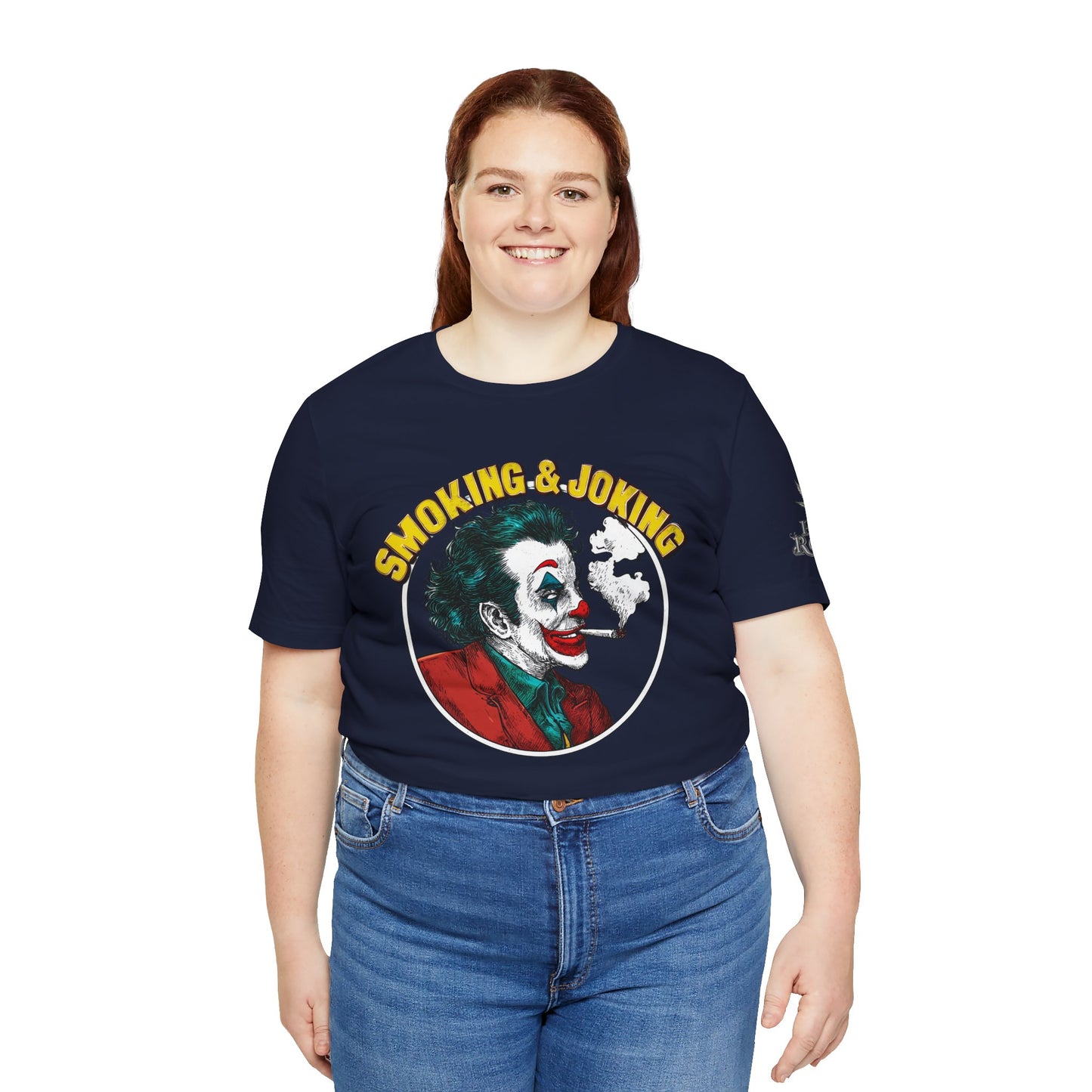 Smoking & Joking T-Shirt - Premium Airlume Cotton Cannabis Villain Pop Art Tee