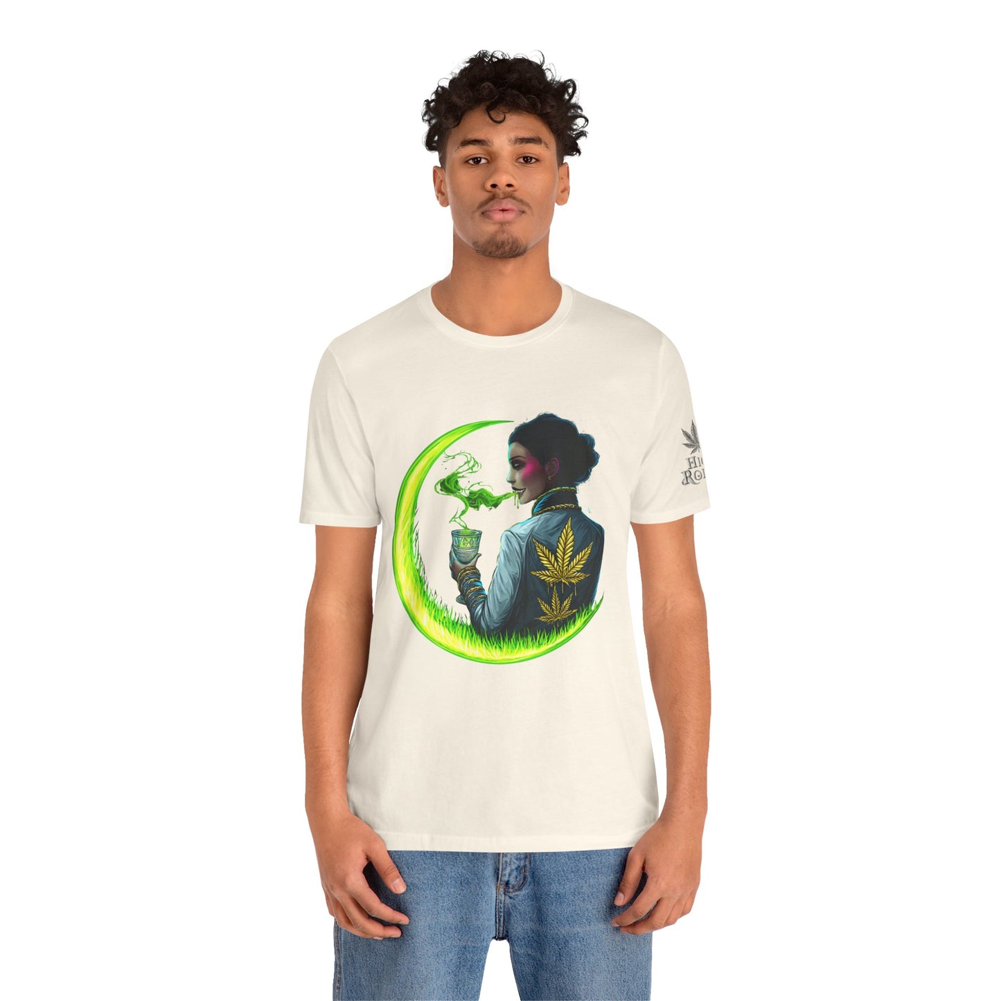 Cannabis Queen Commander T-Shirt - Premium Afrofuturistic 420 Lifestyle Apparel"