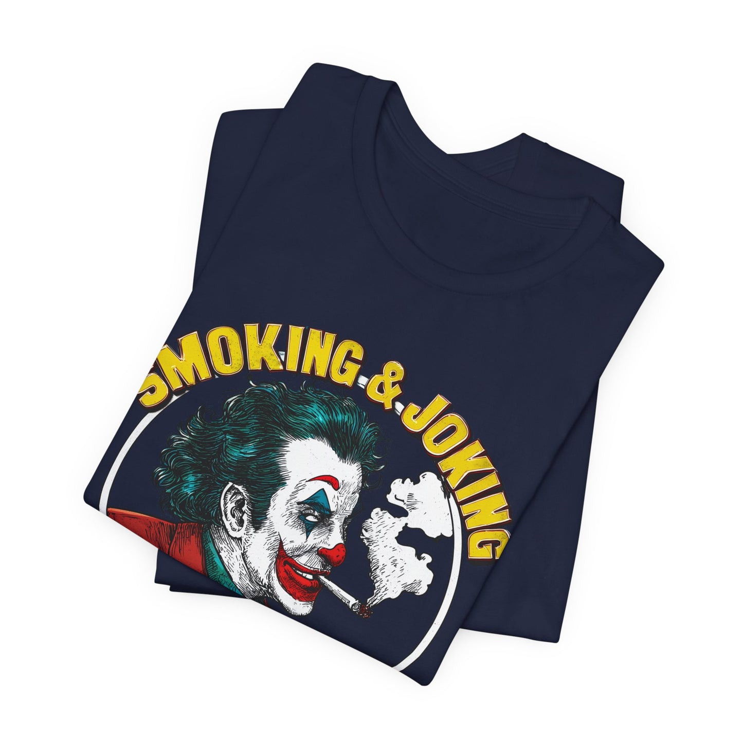 Smoking & Joking T-Shirt - Premium Airlume Cotton Cannabis Villain Pop Art Tee