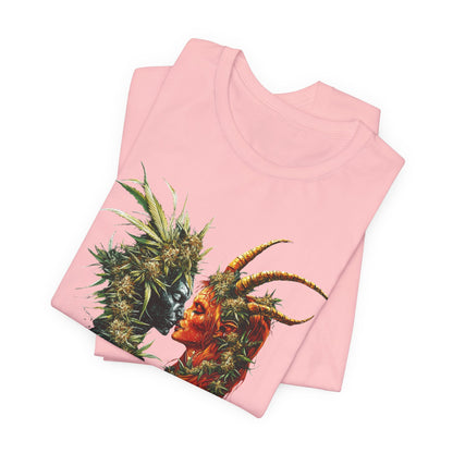 Sacred Union T-Shirt - Premium Airlume Cotton Cannabis Spirits Fantasy Art Tee