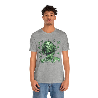 Elevated Vision Green Dream Tee - Premium Airlume Cotton Cannabis Culture Art
