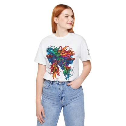 Spectrum Sisters T-Shirt - Premium Airlume Cotton Cannabis Rainbow Psychedelic Art Tee