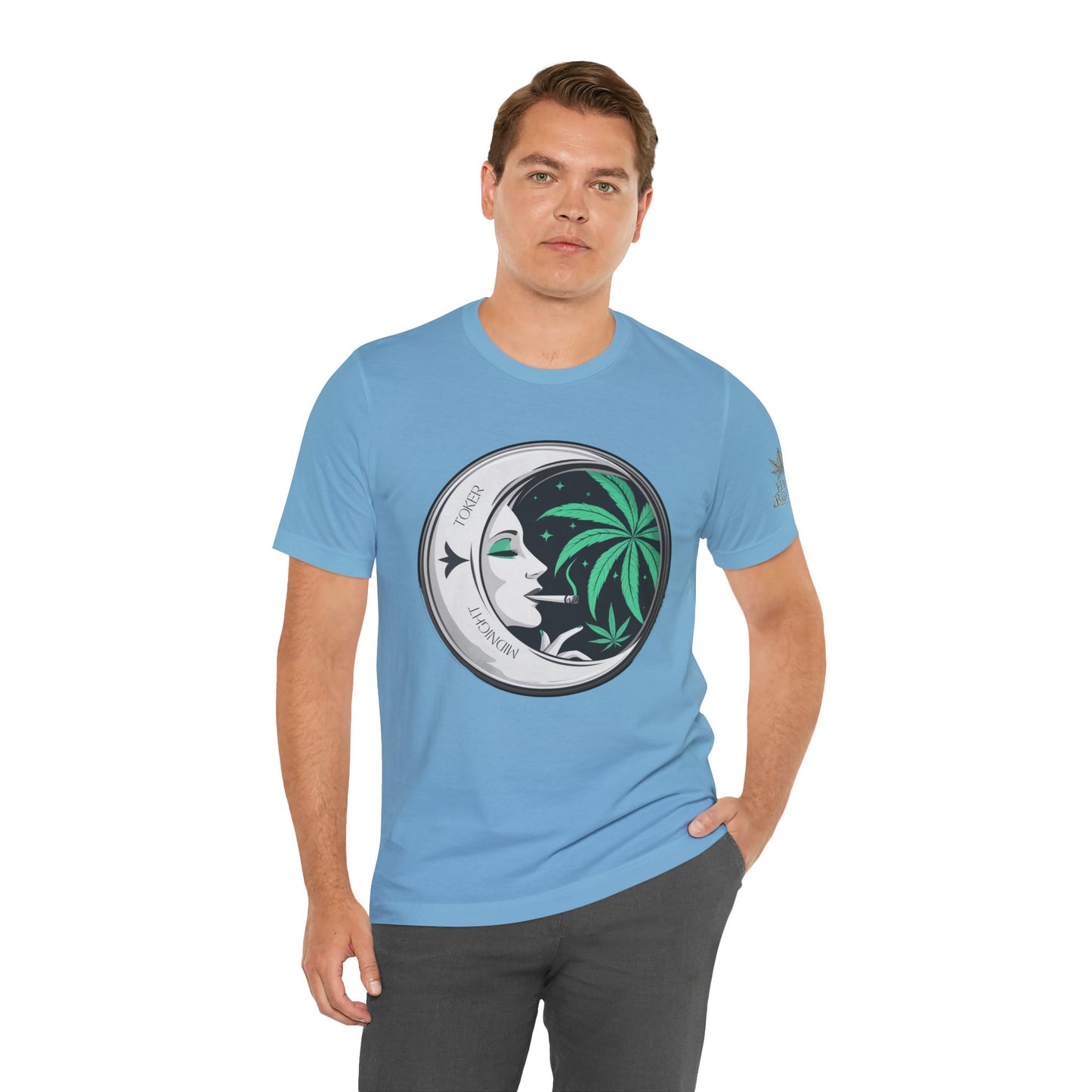 Toker Girl Coin Tee - Vintage Cannabis Portrait Art Design | High Roller