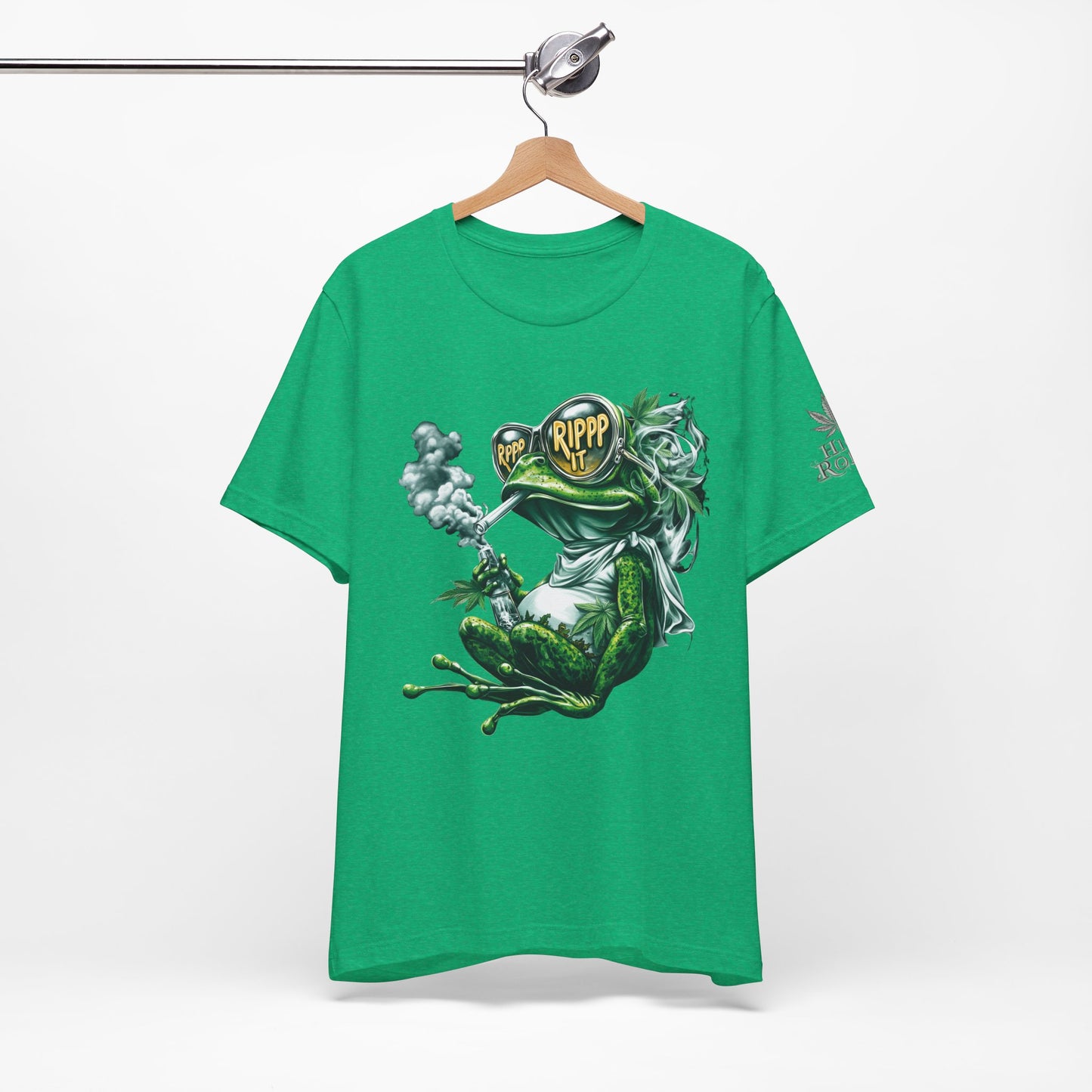 RIPPP IT Cosmic Frog Tee - Premium Airlume Cotton Cannabis Culture Streetwear