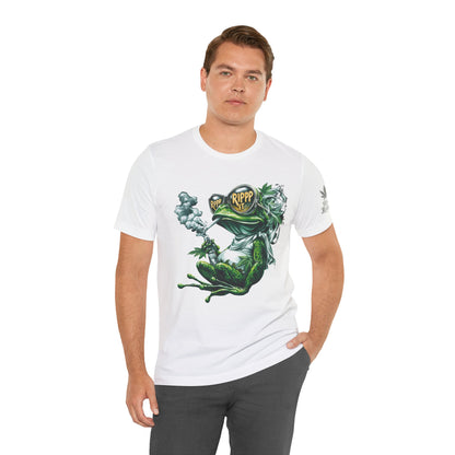 RIPPP IT Cosmic Frog Tee - Premium Airlume Cotton Cannabis Culture Streetwear