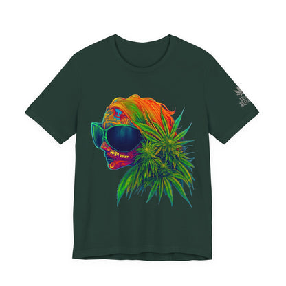 Neon Dreams Tee - Premium Airlume Cotton Cannabis Culture Psychedelic Profile Art