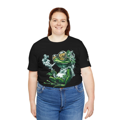 RIPPP IT Cosmic Frog Tee - Premium Airlume Cotton Cannabis Culture Streetwear