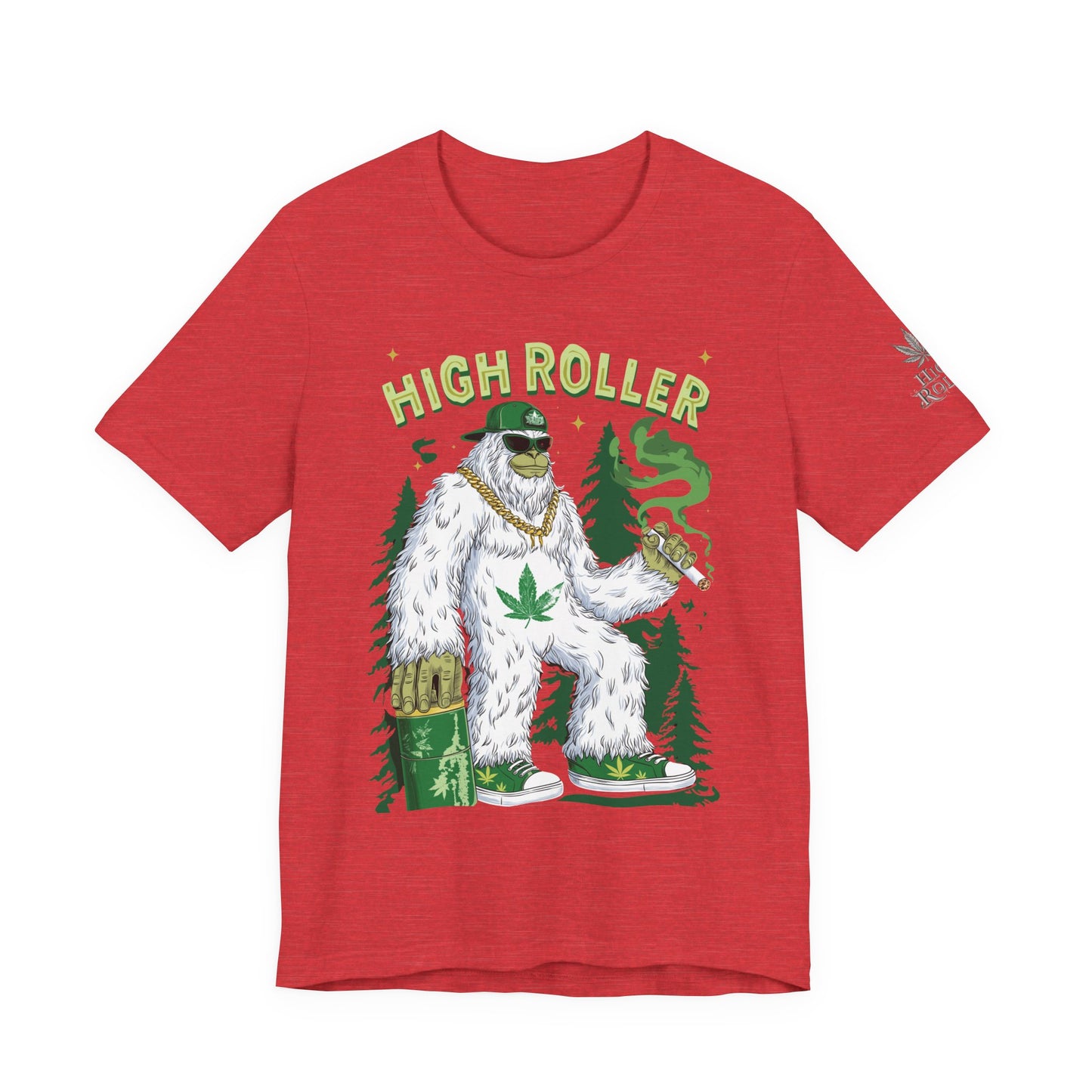 Alpine Yeti HIGH ROLLER T-Shirt - Premium Cannabis Mountain Culture Apparel