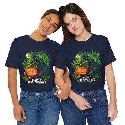 Cannabis Witch's Brew Halloween T-Shirt - Premium Spooky 420 Black Edition Apparel"