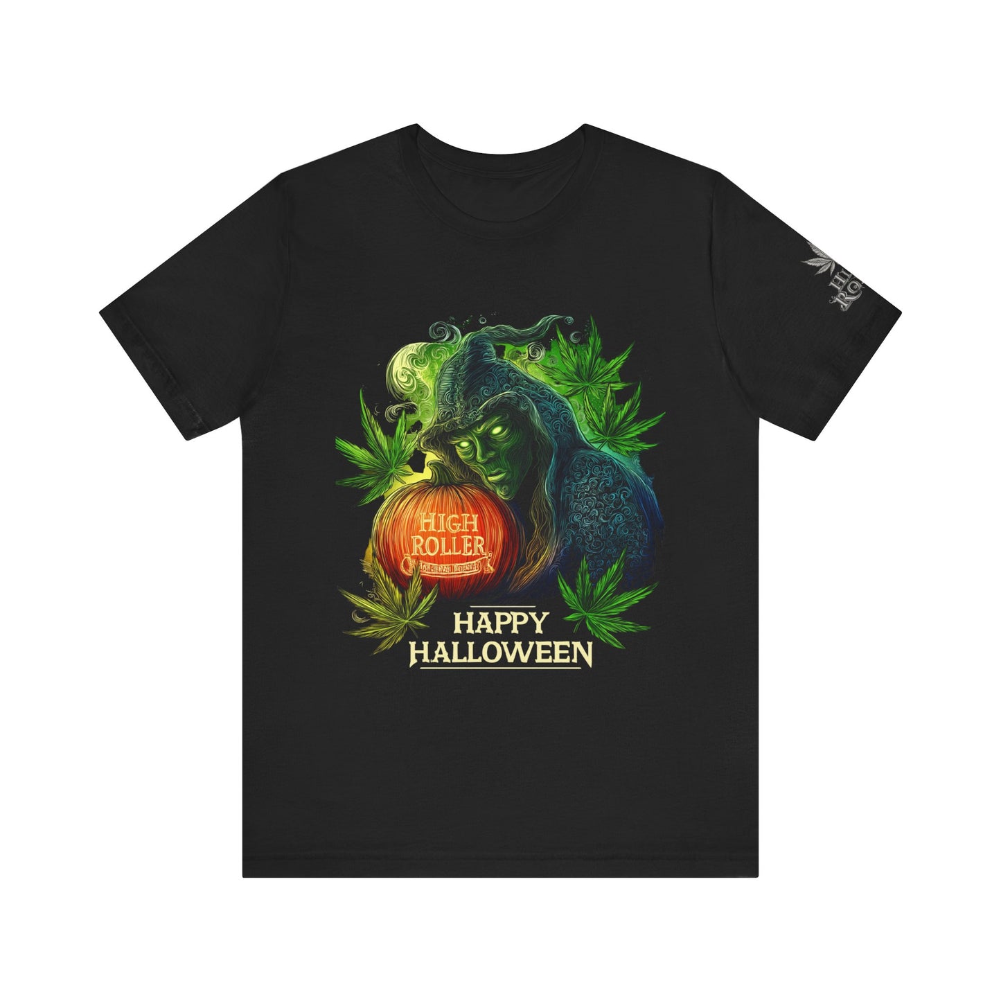 Cannabis Witch's Brew Halloween T-Shirt - Premium Spooky 420 Black Edition Apparel"