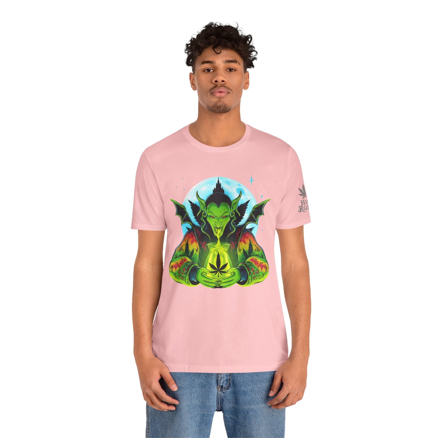 Mystic Dragon Guardian Cannabis Meditation T-Shirt - Premium Psychedelic 420 Apparel