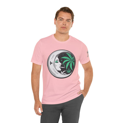 Toker Girl Coin Tee - Vintage Cannabis Portrait Art Design | High Roller