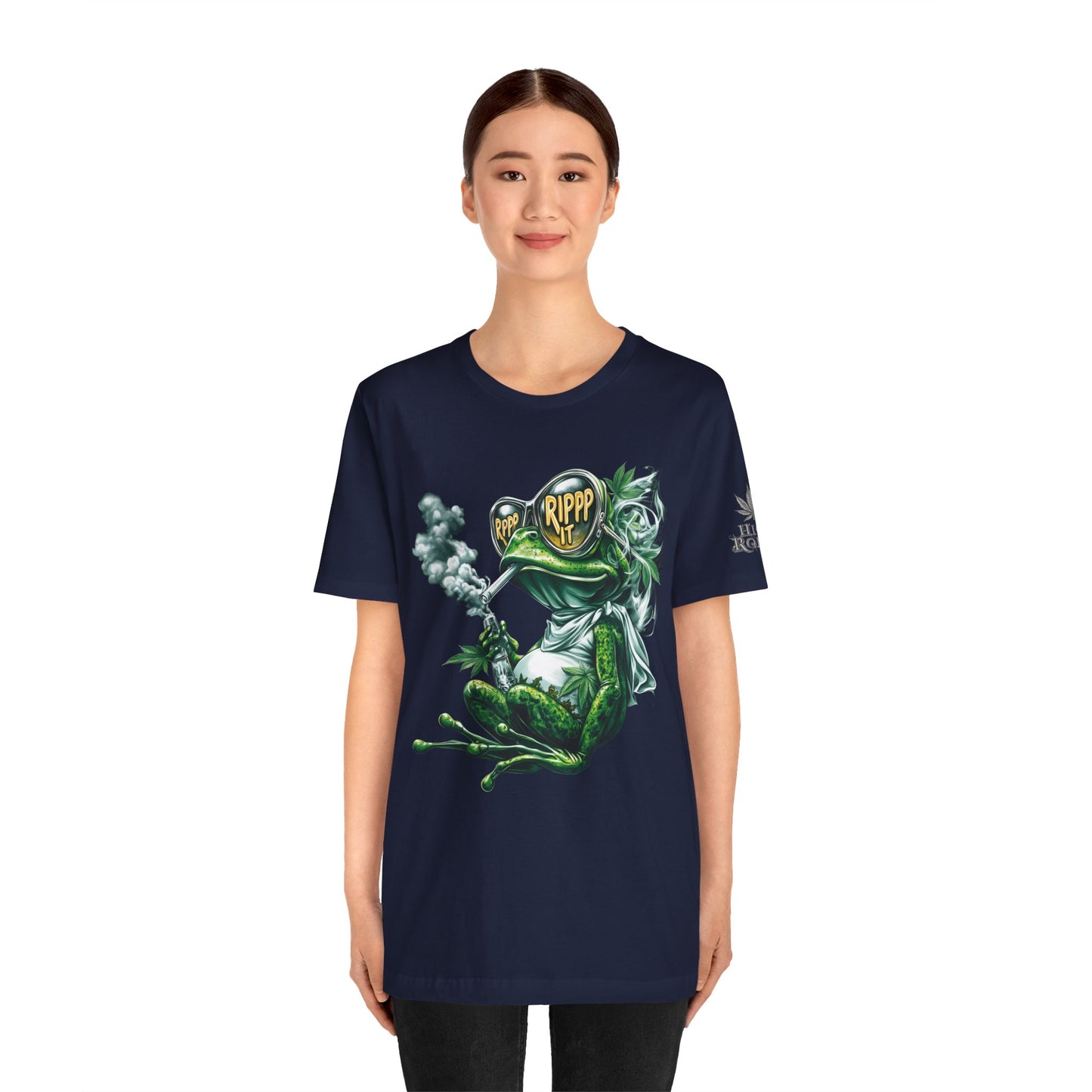 RIPPP IT Cosmic Frog Tee - Premium Airlume Cotton Cannabis Culture Streetwear