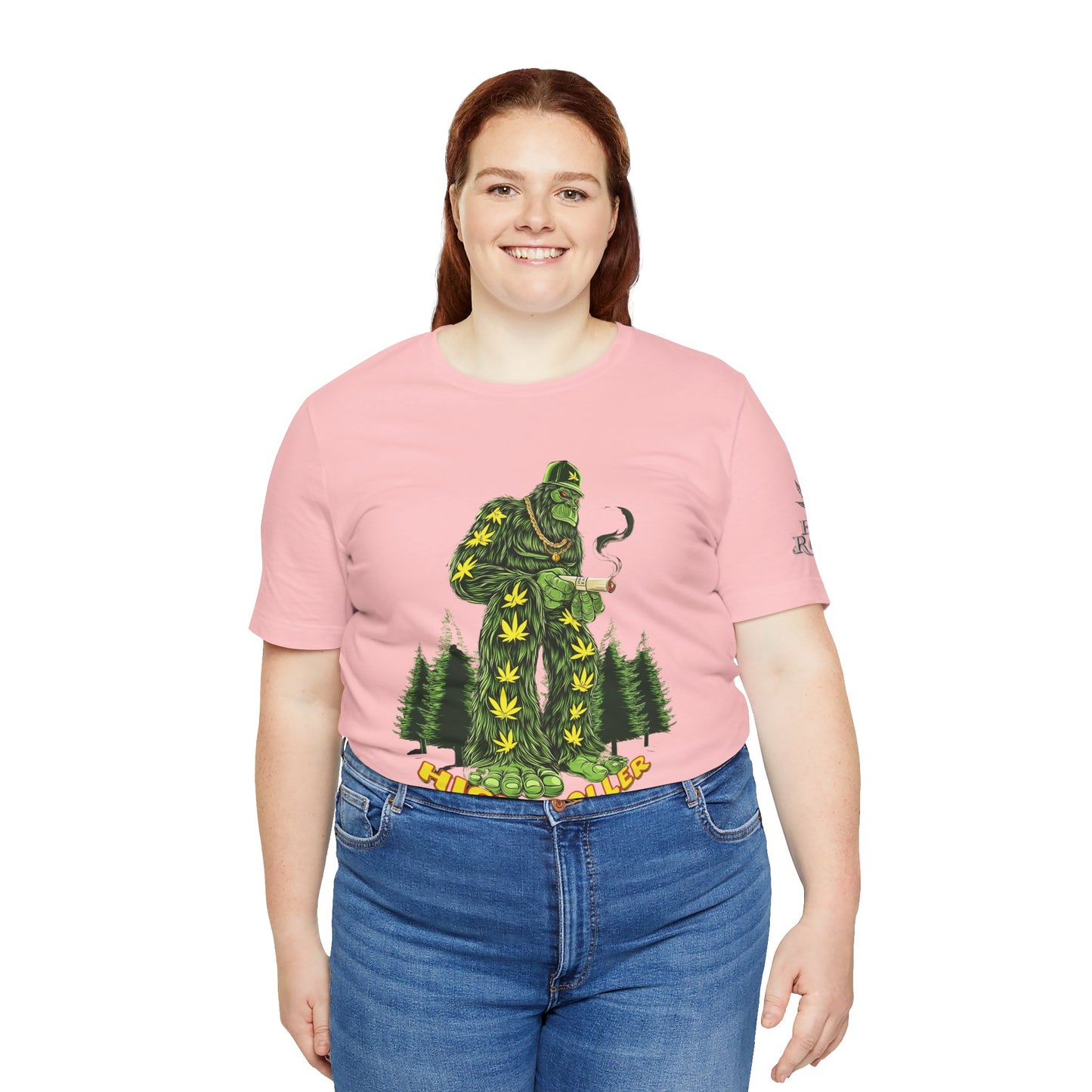 Cannabis Sasquatch Forest King T-Shirt - Premium Bigfoot 420 Lifestyle Apparel"